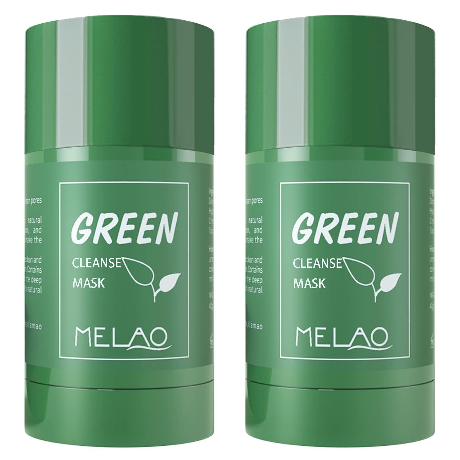 Melao Green Clay Mask for Face, Poreless Deep Cleanse Mask, Blackhead Remover with Green Tea Extract, Deep Pore Cleansing, Moisturizing & Oil Control Green Tea Facial Cleanser for All Skin Ty